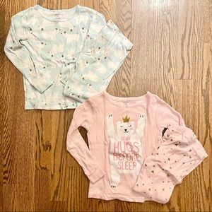 Carter’s girls 5T pajama sets